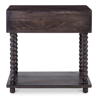 Tabitha Dark Brown Soft-Close Drawer Nightstand
