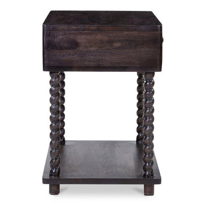 Tabitha Dark Brown Soft-Close Drawer Nightstand