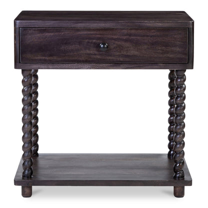 Tabitha Dark Brown Soft-Close Drawer Nightstand