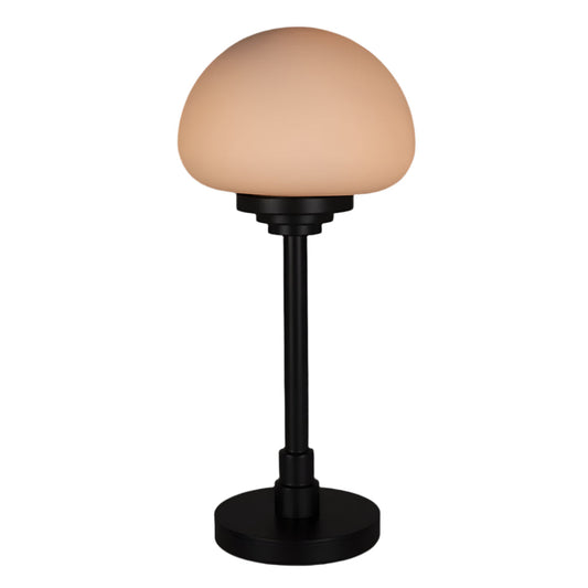 Noir Charlotte Industrial Steel Black Table Lamp