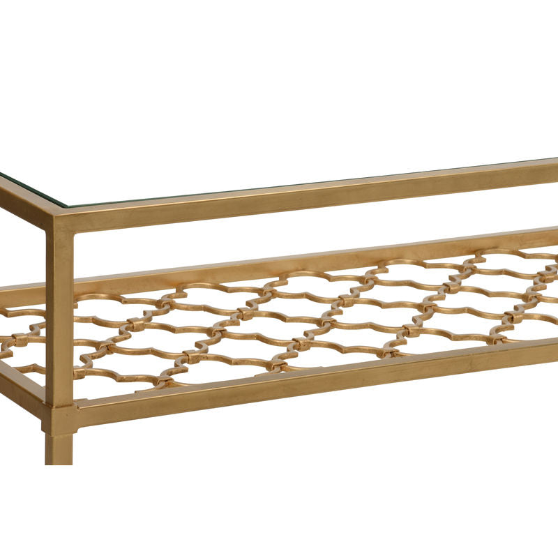 Chelsea House Pacific Coast Iron Framed Console Table