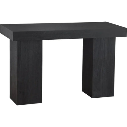 Bassett Mirror Padula Wood Black Rectangular Console Table