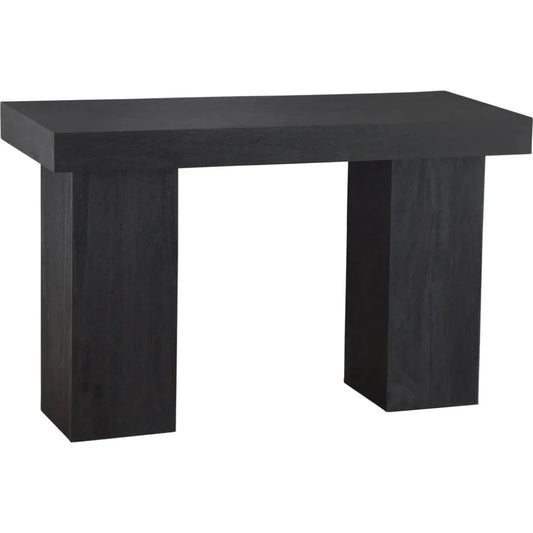 Bassett Mirror Padula Wood Black Rectangular Console Table