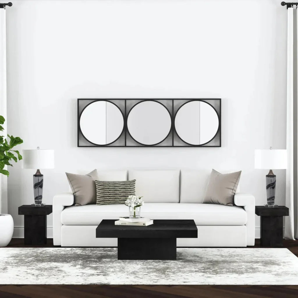 Padula Wood Black Square End Table - LOOMLAN - Bassett Mirror - Side Tables