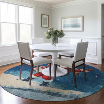 Addison Rugs Paelanor Blue Washable Indoor-Outdoor Rug