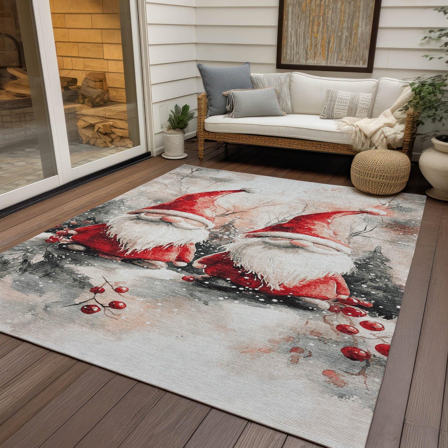 Addison Rugs Paelara Ivory Washable Indoor-Outdoor Rug