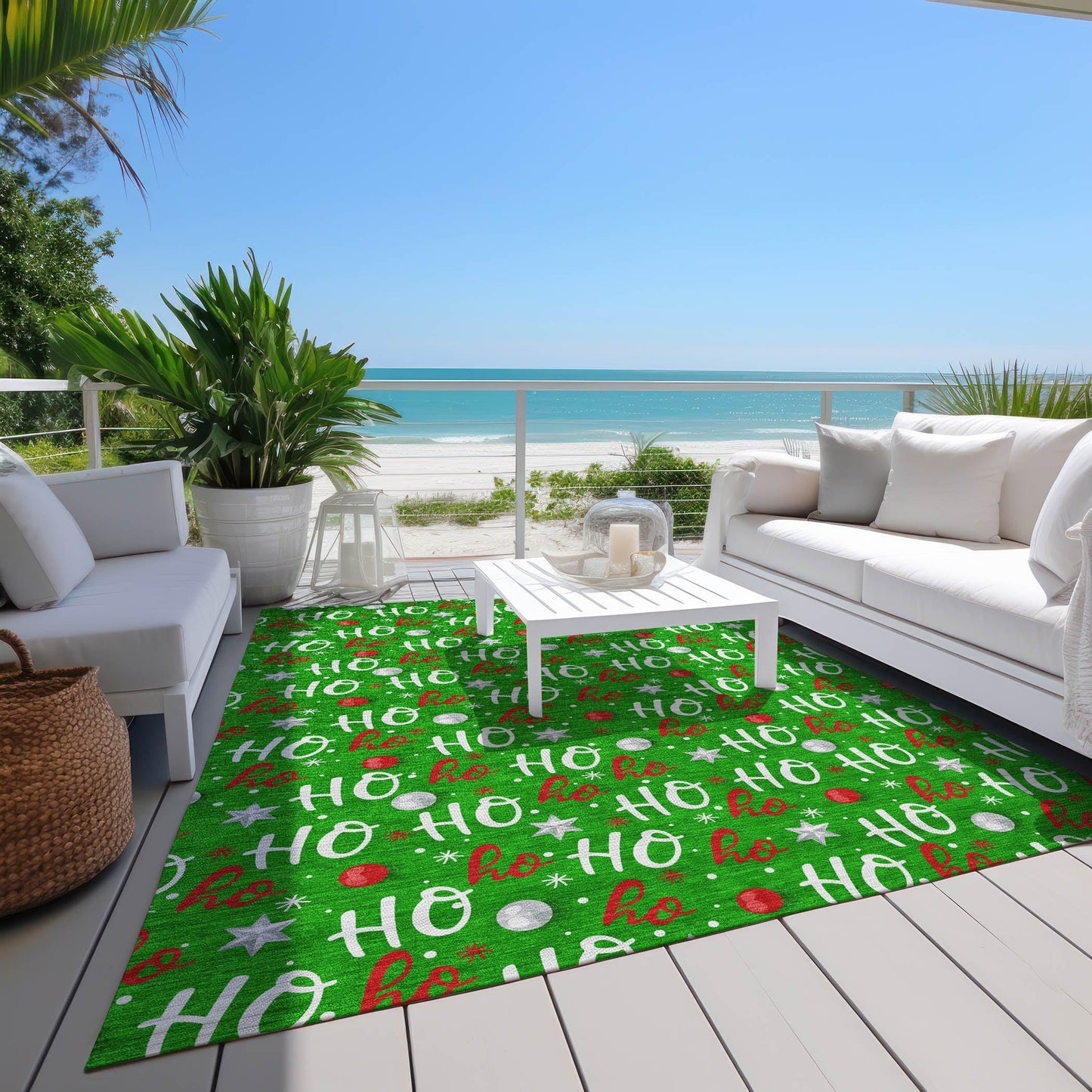Addison Rugs Paelien Green Washable Indoor-Outdoor Rug