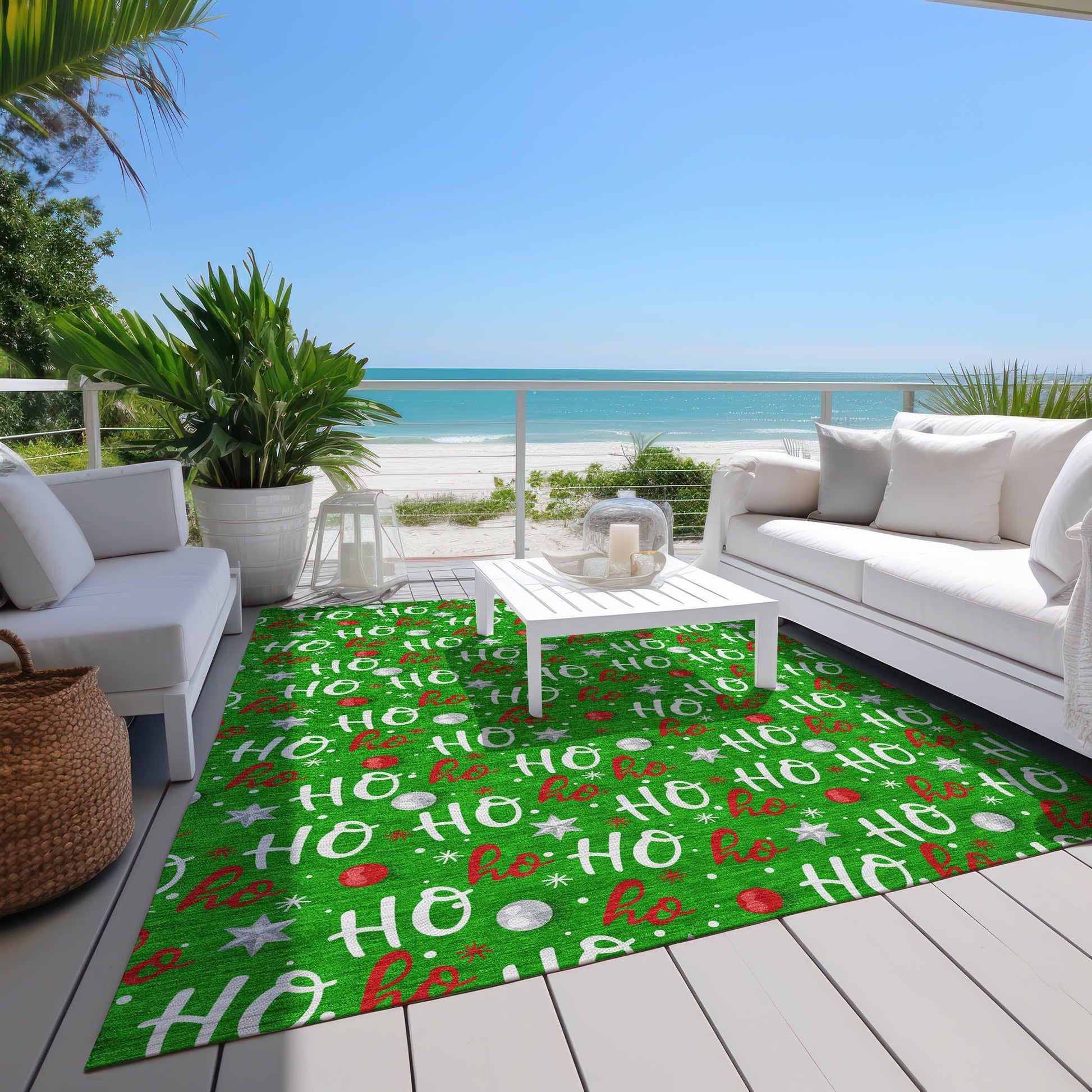 Addison Rugs Paelien Green Washable Indoor-Outdoor Rug
