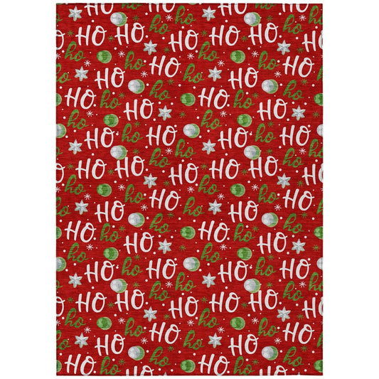 Addison Rugs Paelien Red Washable Indoor-Outdoor Rug