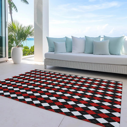 Addison Rugs Paelira Black Washable Indoor-Outdoor Rug