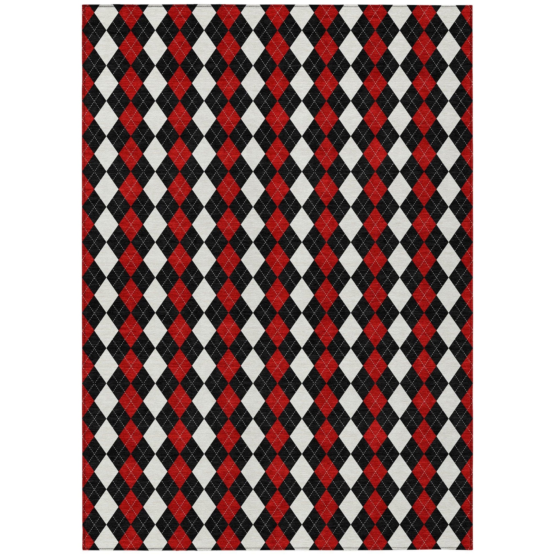 Addison Rugs Paelira Black Washable Indoor-Outdoor Rug