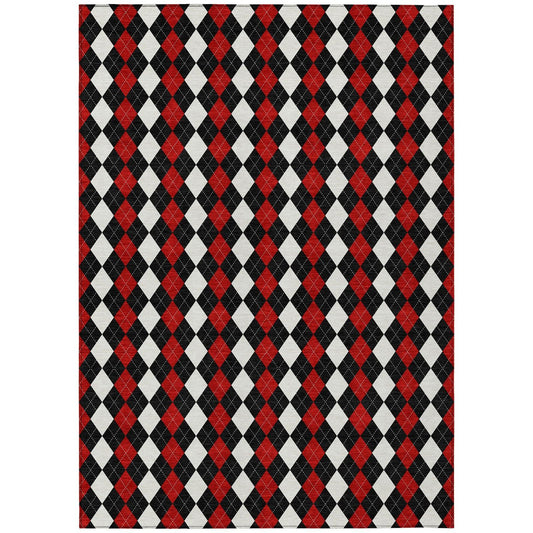 Addison Rugs Paelira Black Washable Indoor-Outdoor Rug