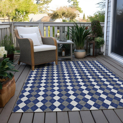 Addison Rugs Paelira Blue Washable Indoor-Outdoor Rug
