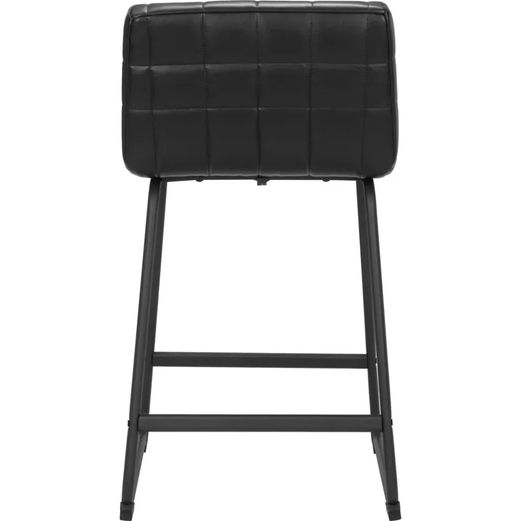 Pago Counter Stool (Set of 2) Black - LOOMLAN - Zuo Modern - Counter Stools