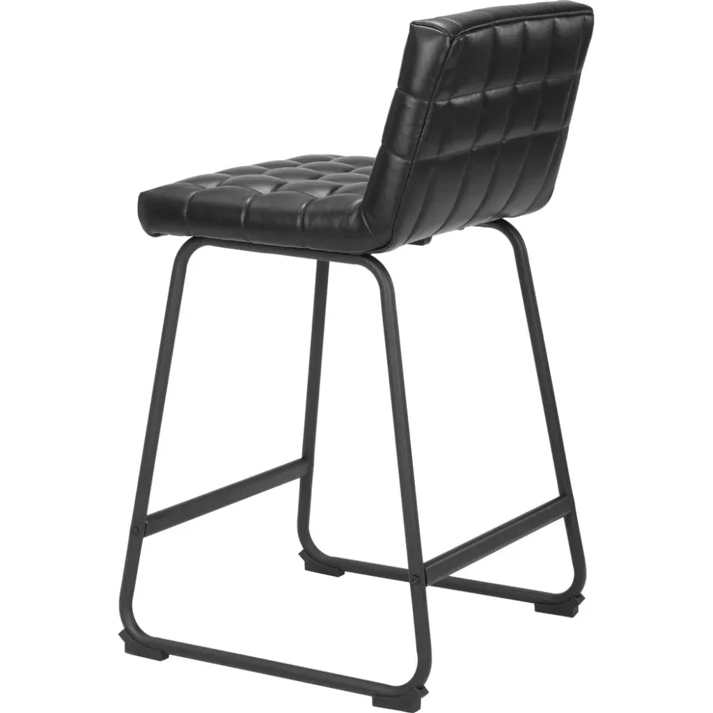Pago Counter Stool (Set of 2) Black - LOOMLAN - Zuo Modern - Counter Stools