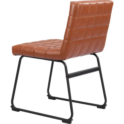 Pago Faux Leather Dining Chair 2PC - LOOMLAN - Zuo Modern - Dining Chairs