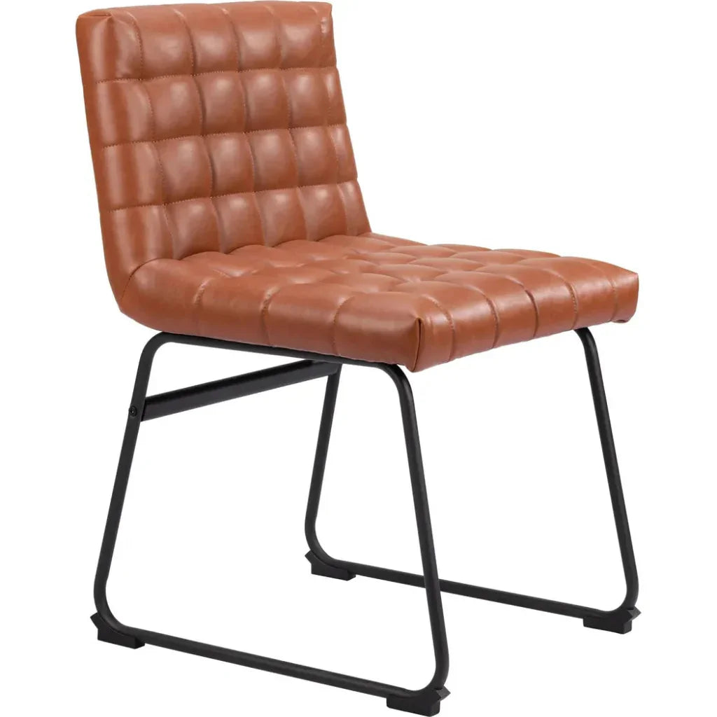 Pago Faux Leather Dining Chair 2PC - LOOMLAN - Zuo Modern - Dining Chairs