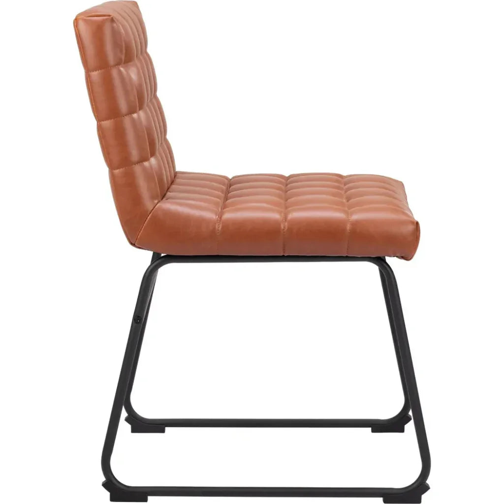 Pago Faux Leather Dining Chair 2PC - LOOMLAN - Zuo Modern - Dining Chairs