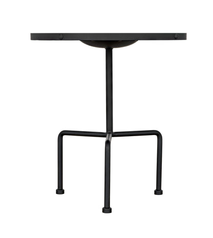 Paige Black Steel Round Side Table-Side Tables-Noir-Sideboards and Things