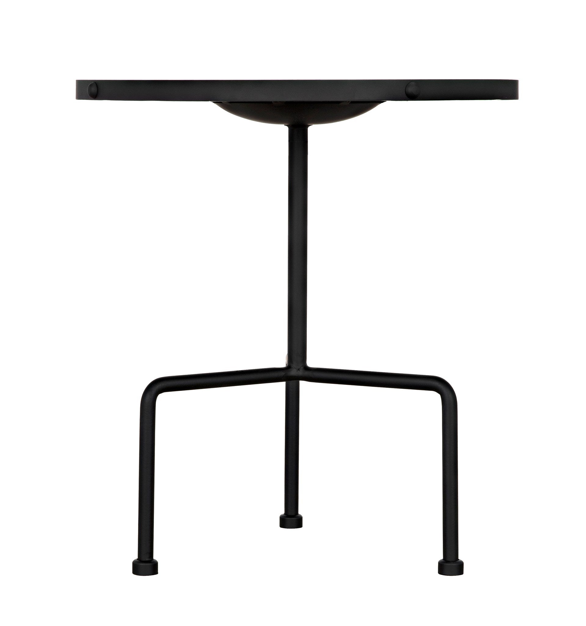 Paige Black Steel Round Side Table-Side Tables-Noir-Sideboards and Things