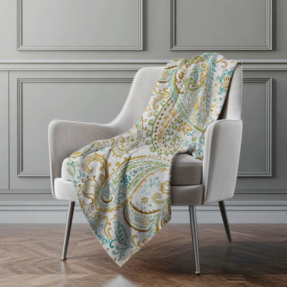 Addison Rugs Paisley Ivory Washable Indoor-Outdoor Rug