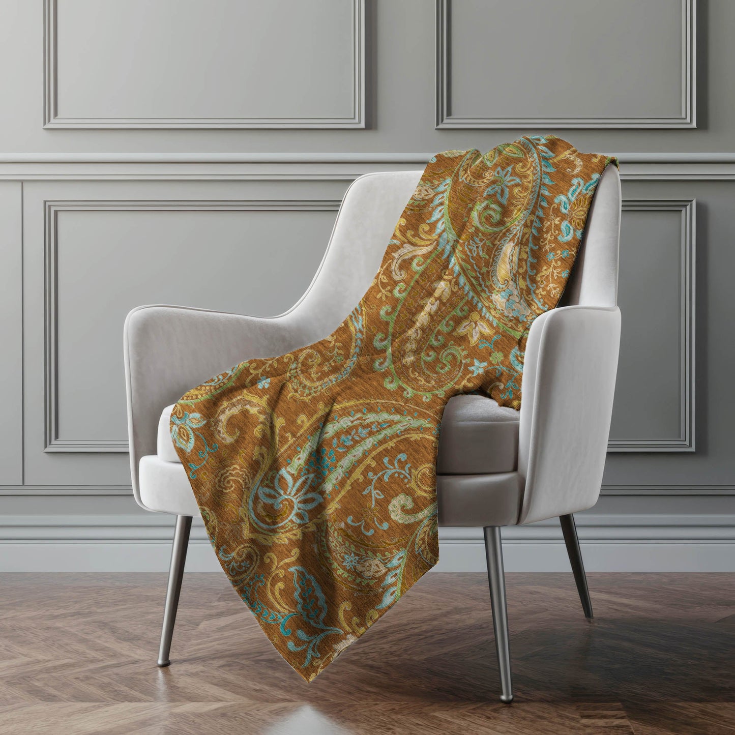 Addison Rugs Paisley Paprika Washable Indoor-Outdoor Rug