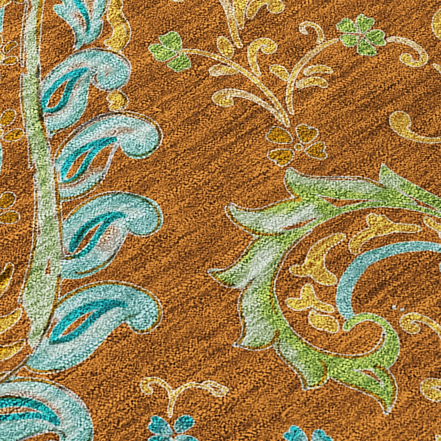 Addison Rugs Paisley Paprika Washable Indoor-Outdoor Rug