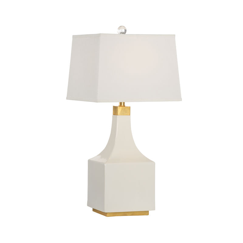 Wildwood Palmer White Glaze Ceramic Table Lamp