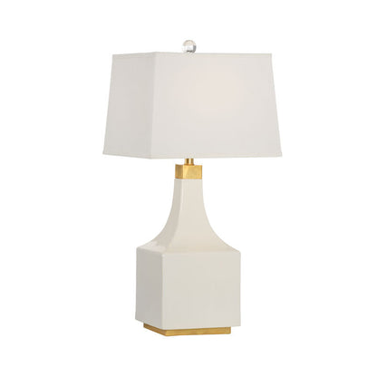 Wildwood Palmer White Glaze Ceramic Table Lamp