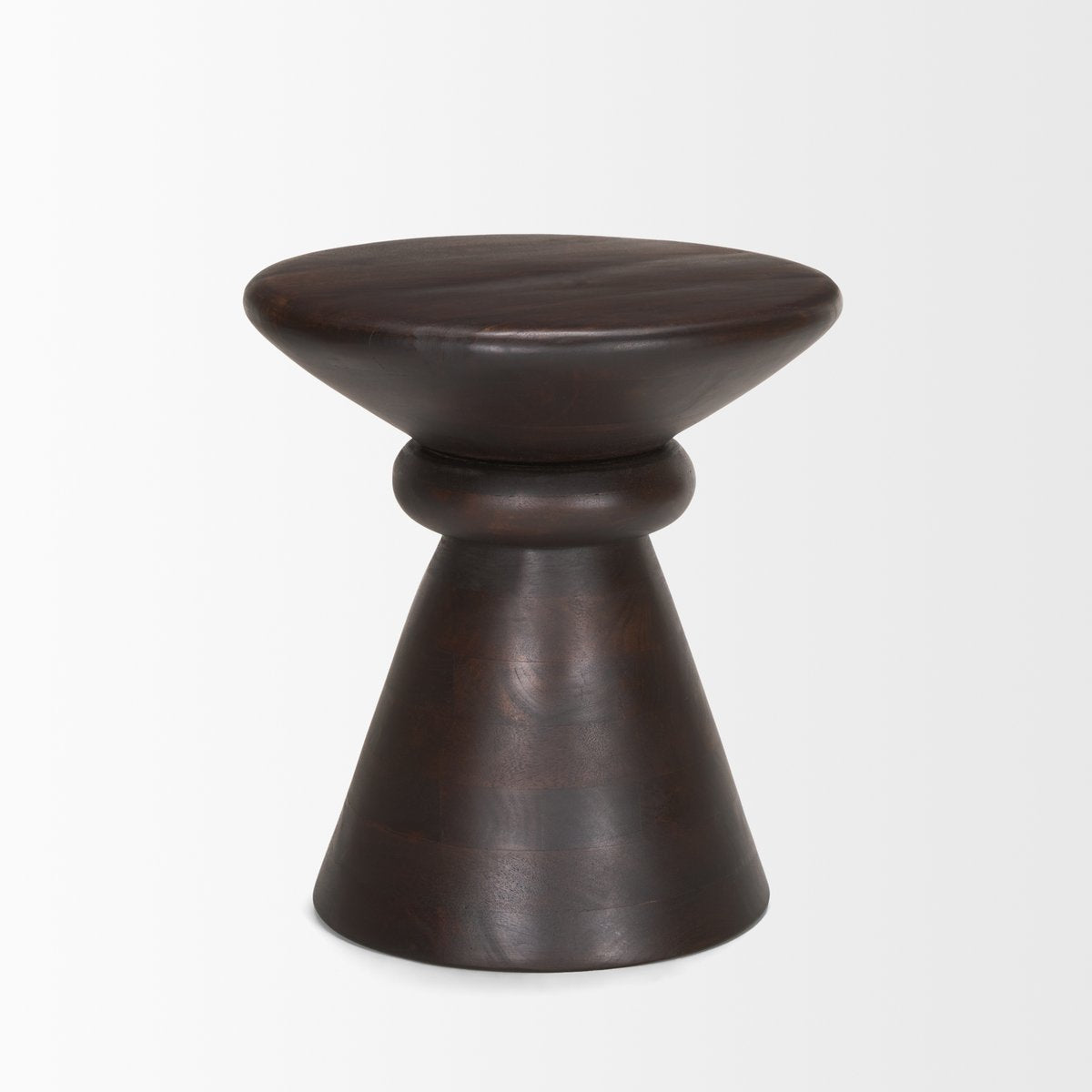 Mercana Palmera Wooden Pedestal Accent Table
