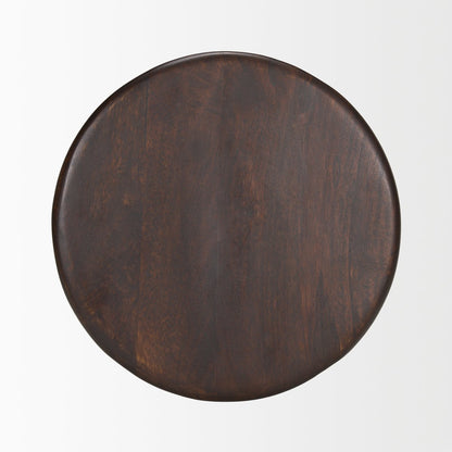 Mercana Palmera Wooden Pedestal Accent Table