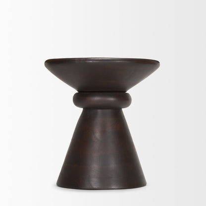Mercana Palmera Wooden Pedestal Accent Table
