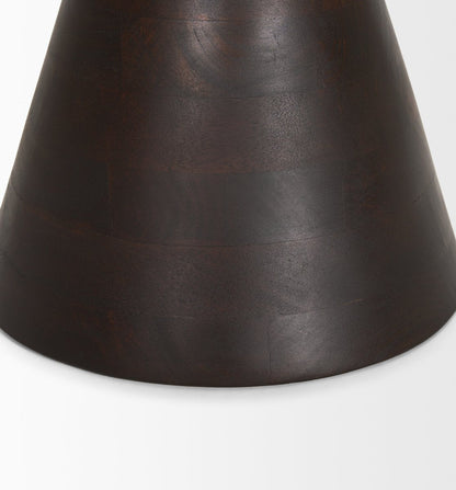 Mercana Palmera Wooden Pedestal Accent Table