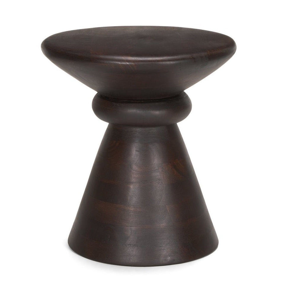 Mercana Palmera Wooden Pedestal Accent Table