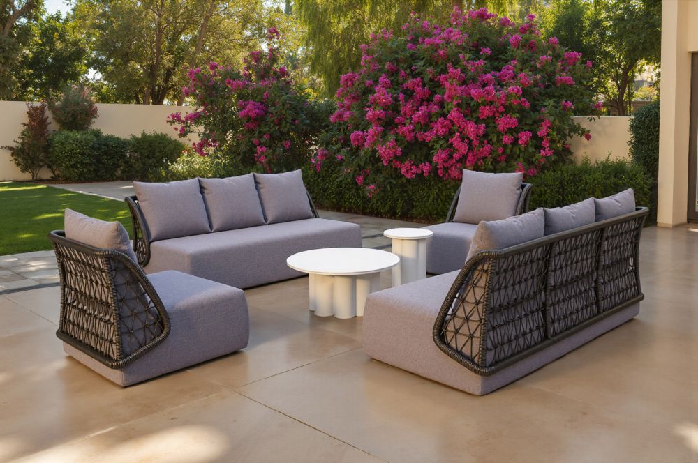 Zuo Modern Palmier Aluminum White Coffee Table