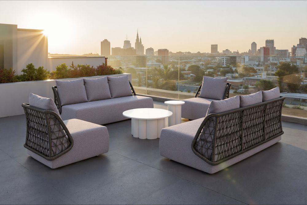 Zuo Modern Palmier Aluminum White Coffee Table