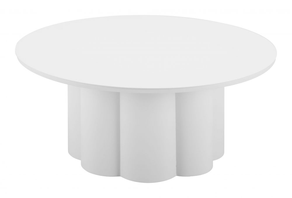 Zuo Modern Palmier Aluminum White Coffee Table