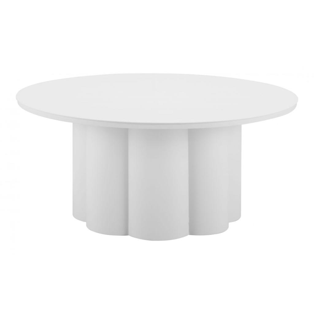 Zuo Modern Palmier Aluminum White Coffee Table