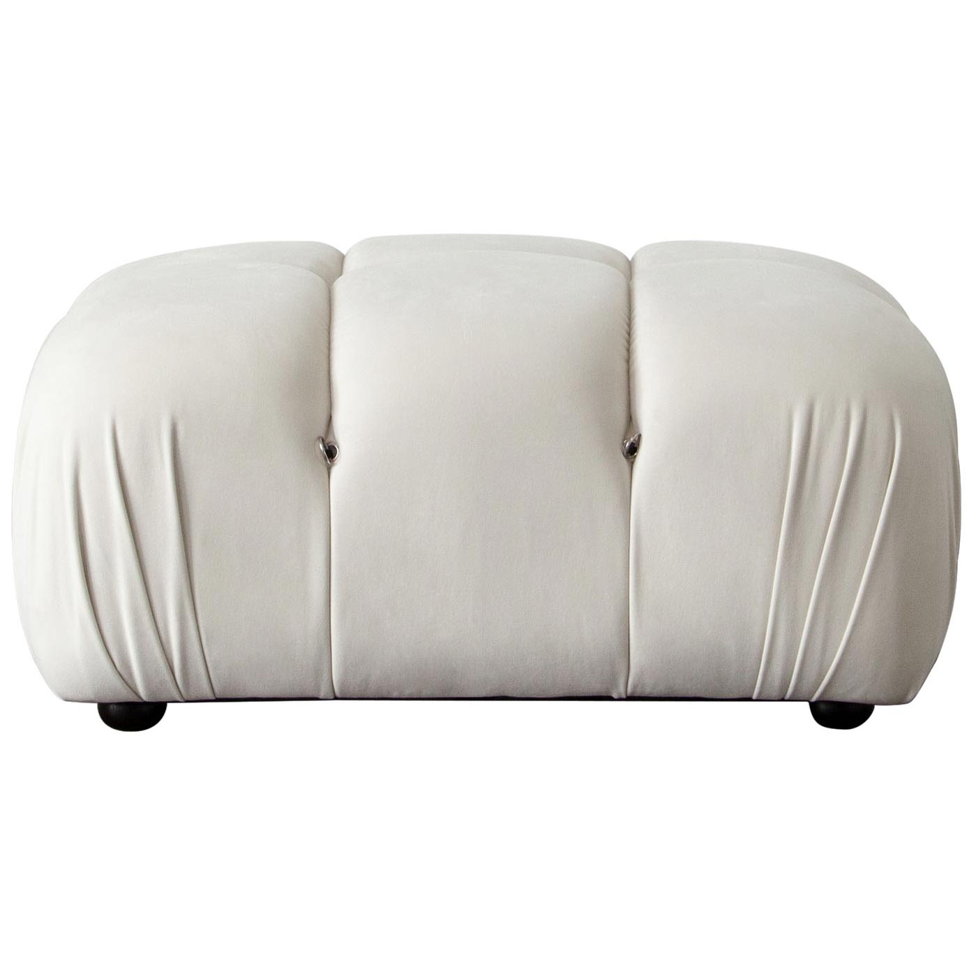 Paloma Rectangle Ottoman in Light Cream Velvet-Ottomans-Diamond Sofa-Sideboards and Things 