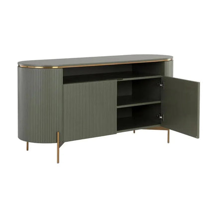 Paloma Wooden Steel Luxurious Sideboard - LOOMLAN - SUNPAN - Sideboards