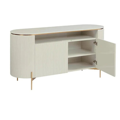 Paloma Wooden Steel Luxurious Sideboard - LOOMLAN - SUNPAN - Sideboards