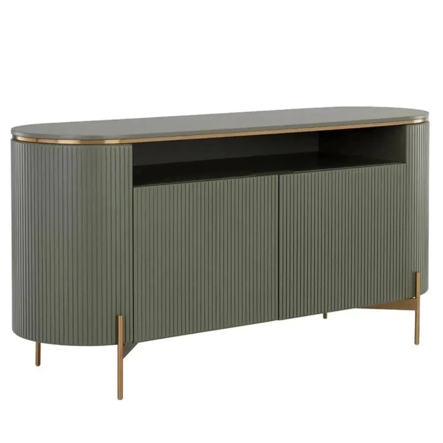 Paloma Wooden Steel Luxurious Sideboard - LOOMLAN - SUNPAN - Sideboards