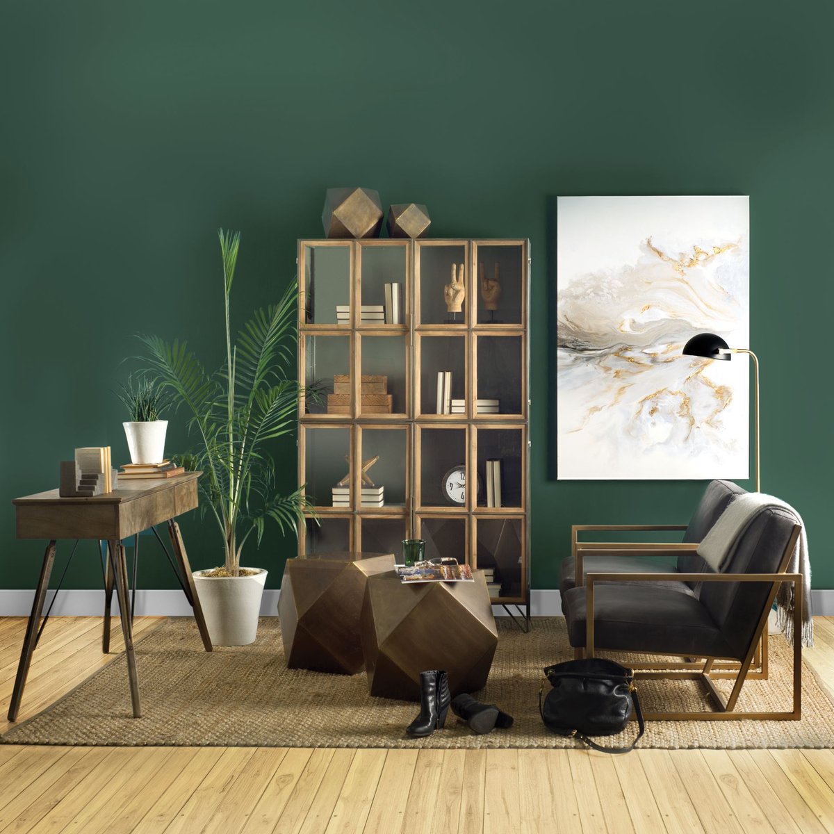 Mercana Pandora Metal Frame Display Cabinet