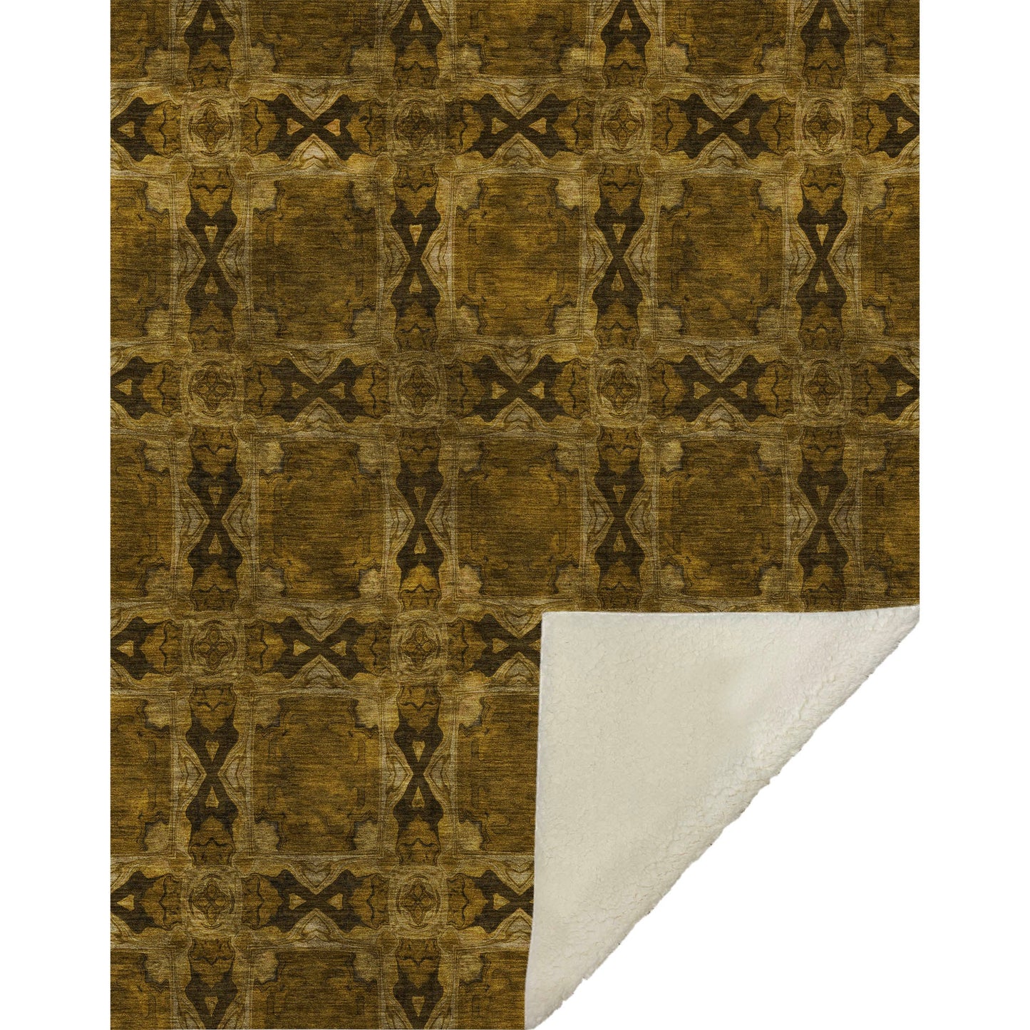 Addison Rugs Panel Chocolate Washable Indoor-Outdoor Rug