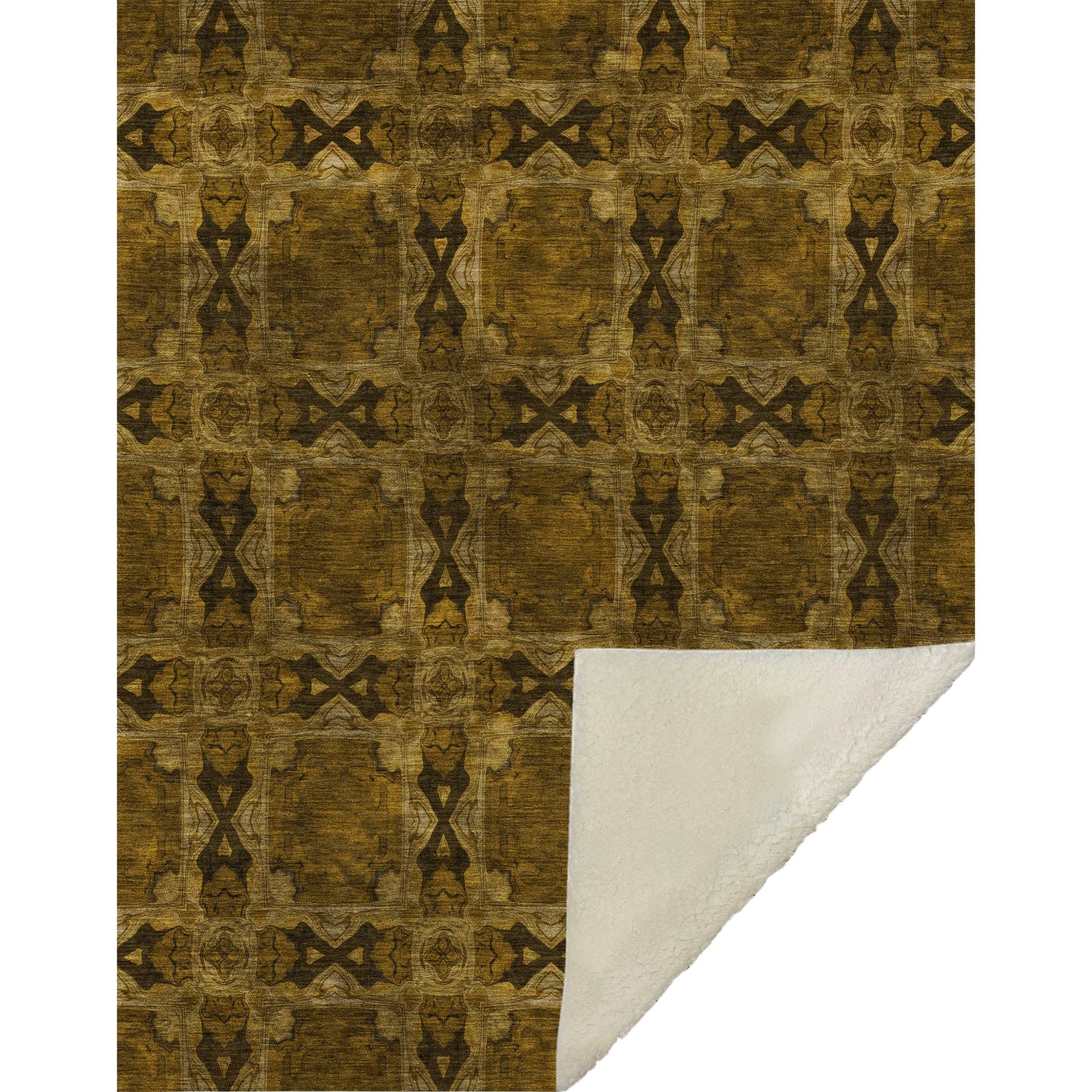 Addison Rugs Panel Chocolate Washable Indoor-Outdoor Rug
