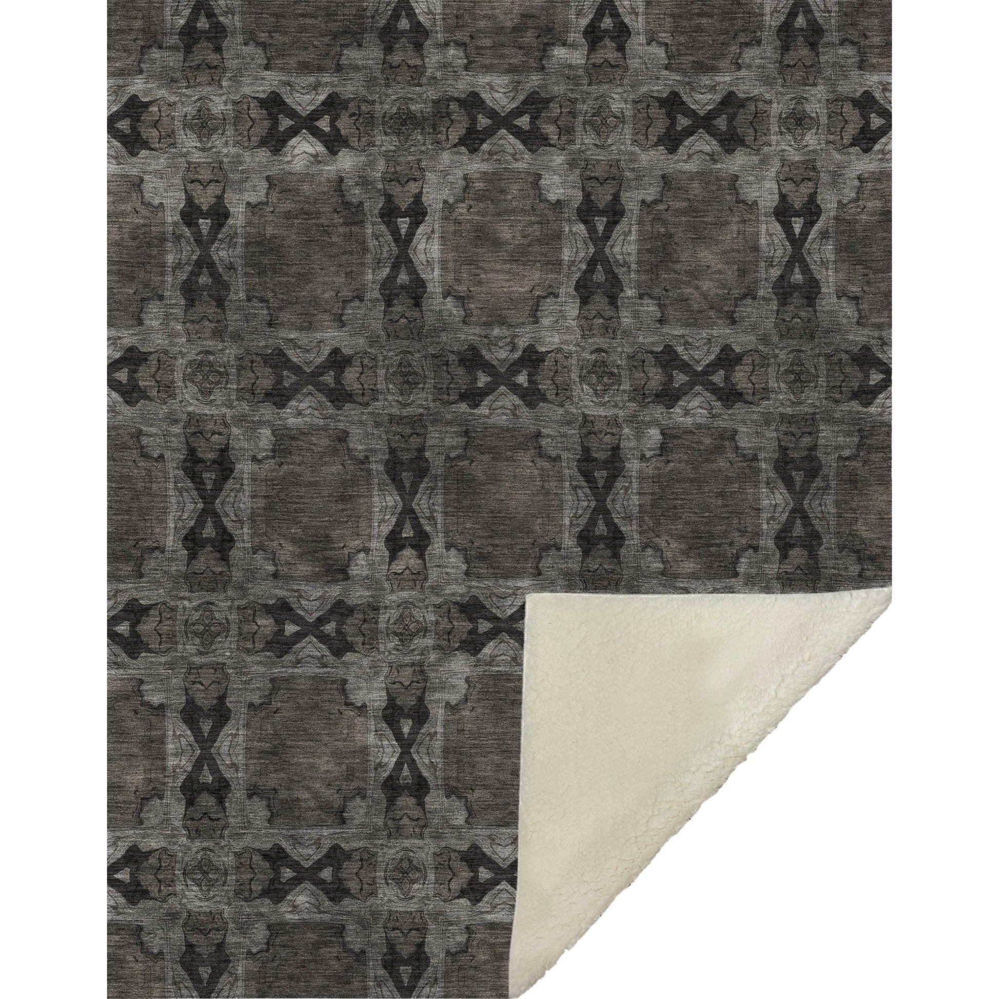 Addison Rugs Panel Grey Washable Indoor-Outdoor Rug