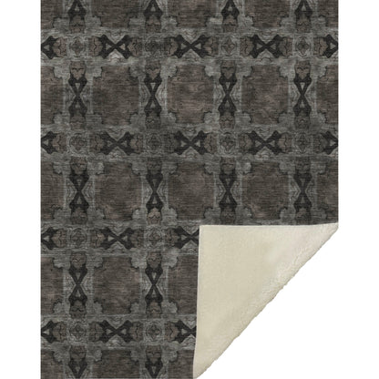 Addison Rugs Panel Grey Washable Indoor-Outdoor Rug