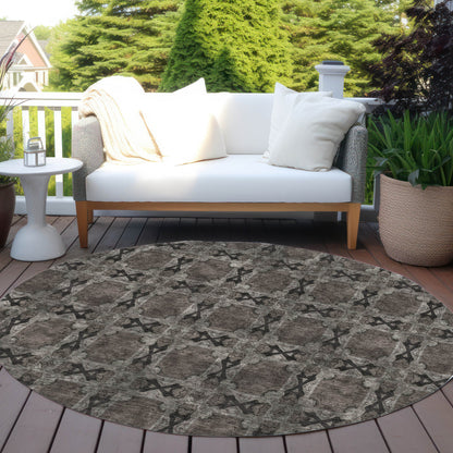 Addison Rugs Panel Grey Washable Indoor-Outdoor Rug