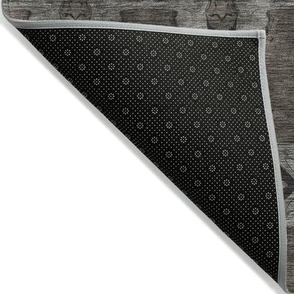 Addison Rugs Panel Grey Washable Indoor-Outdoor Rug