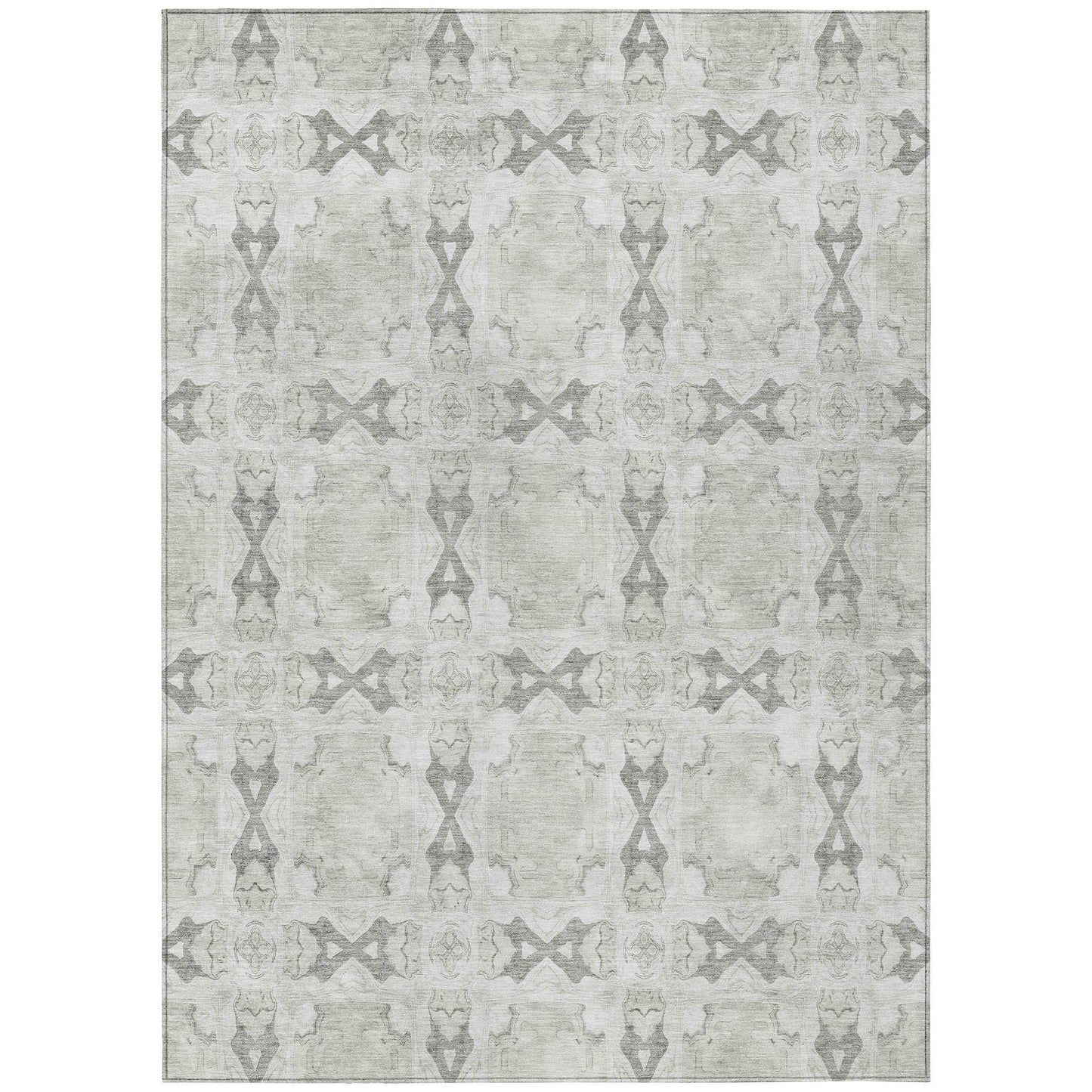 Addison Rugs Panel Ivory Washable Indoor-Outdoor Rug
